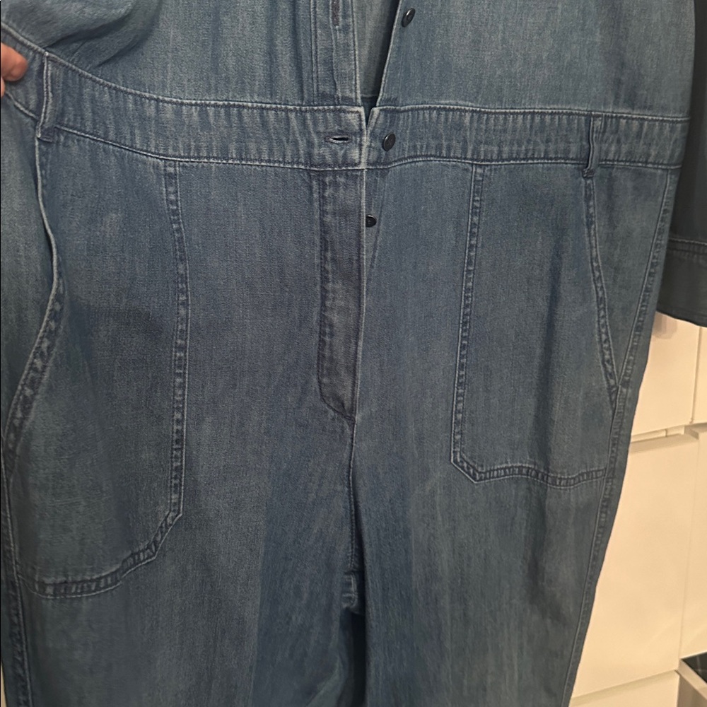 GAP Blue Denim jumpsuit! New!! - Picture 2 of 7